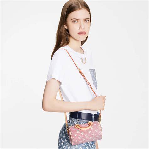 Louis Vuitton M81213 Nano Speedy Pink Monogram Jacquard 